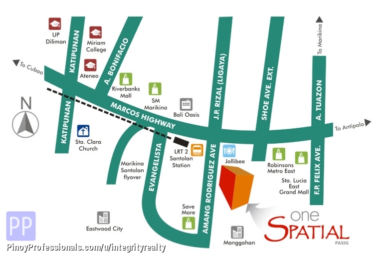 One Spatial Pasig "More Space More Value" Condo by Filinvest near