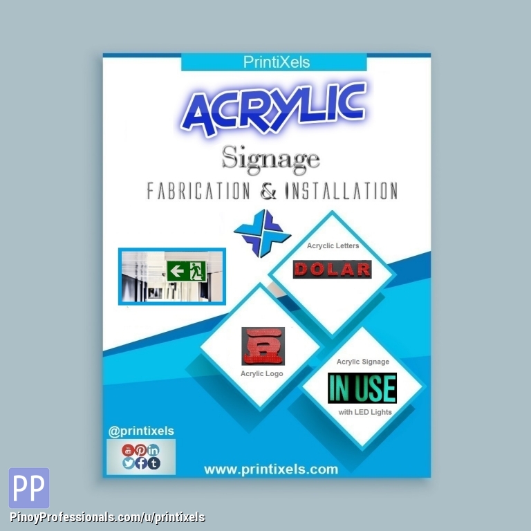 Signage Maker in Cavite Acrylic, Panaflex, BuiltUp, Backlit, Tarpaulin