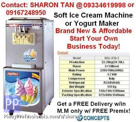 Frozen yogurt machine supplier philippines