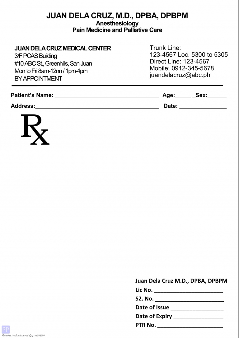 Specialty Services - Prescription RX Pad Printing