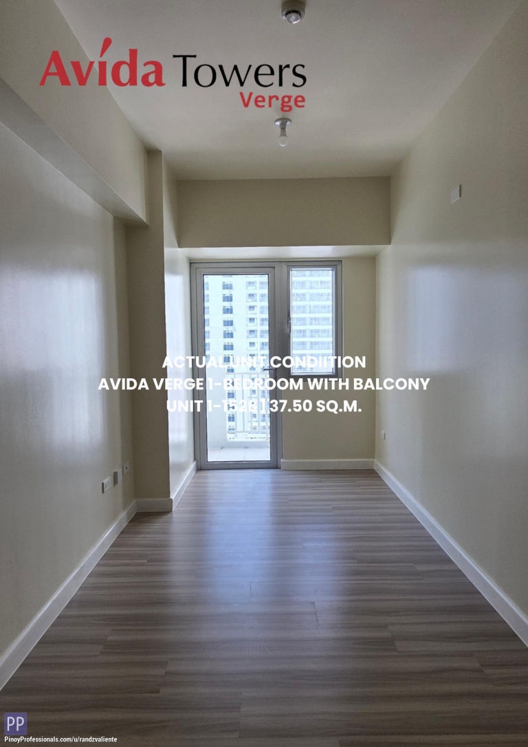 Apartment and Condo for Sale - STEAL-DEAL! BANK FORECLOSED 1-BEDROOM UNIT WITH BALCONY AT AVIDA TOWERS VERGE IN GREENFIELD MANDALUYONG NEAR BGC, MAKATI, AND ORTIGAS CBD!