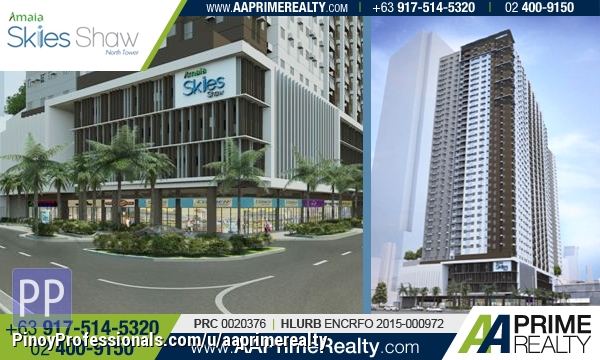 Apartment and Condo for Sale - 1BR Condo For Sale in Amaia Skies Shaw in Mandaluyong