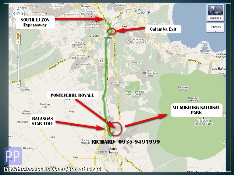 Ponteverde Royale Sto Tomas Batangas Lots = 3,900/sqm to 4,300/sqm