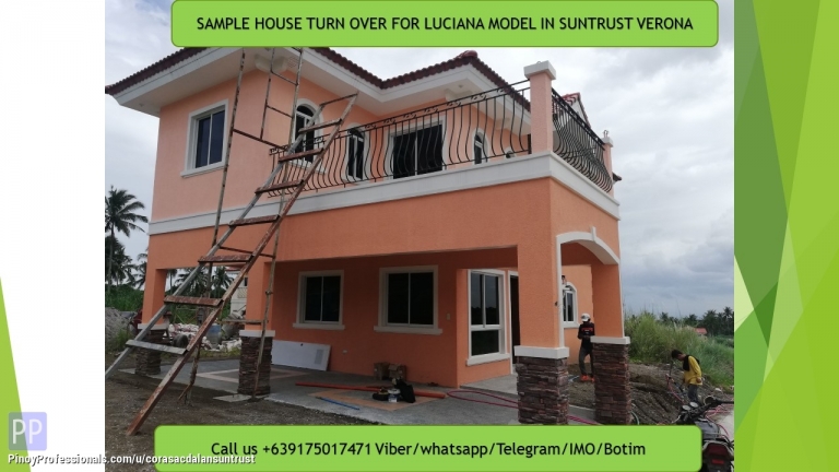House for Sale - 246sqm House and Lot Package in Suntrust Verona Luciana Model For Spot cash client Discounted Price Unit still for construction