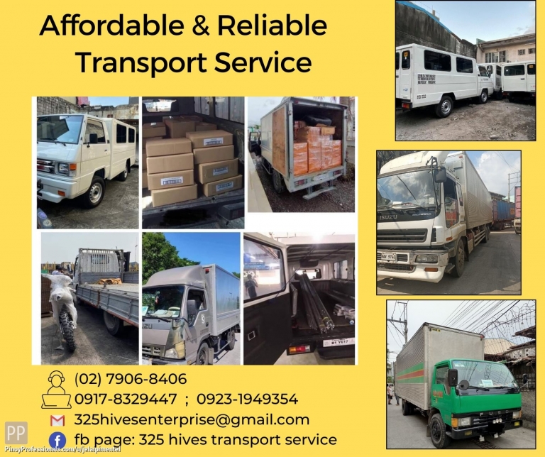 Transportation Services - delivery cargo. shuttle service van. L300 FB van for rent