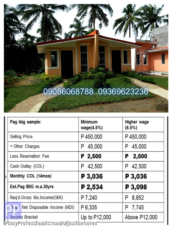 Murang Pabahay sa Sto Tomas Batangas Thru Pagibig Real Estate / House