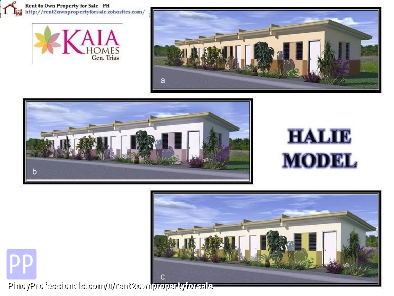 Pre Selling Halie Model Row House at Kaia Homes PH3 Thru Pag Ibig for