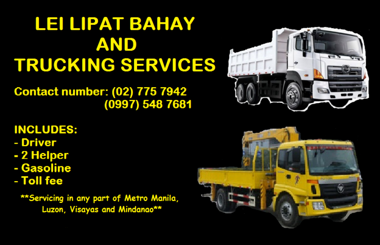 THE MOVERS LIPAT BAHAY AND TRUCKING SERVICES - Services THE MOVERS LIPAT BAHAY AND TRUCKING SERVICES - Services