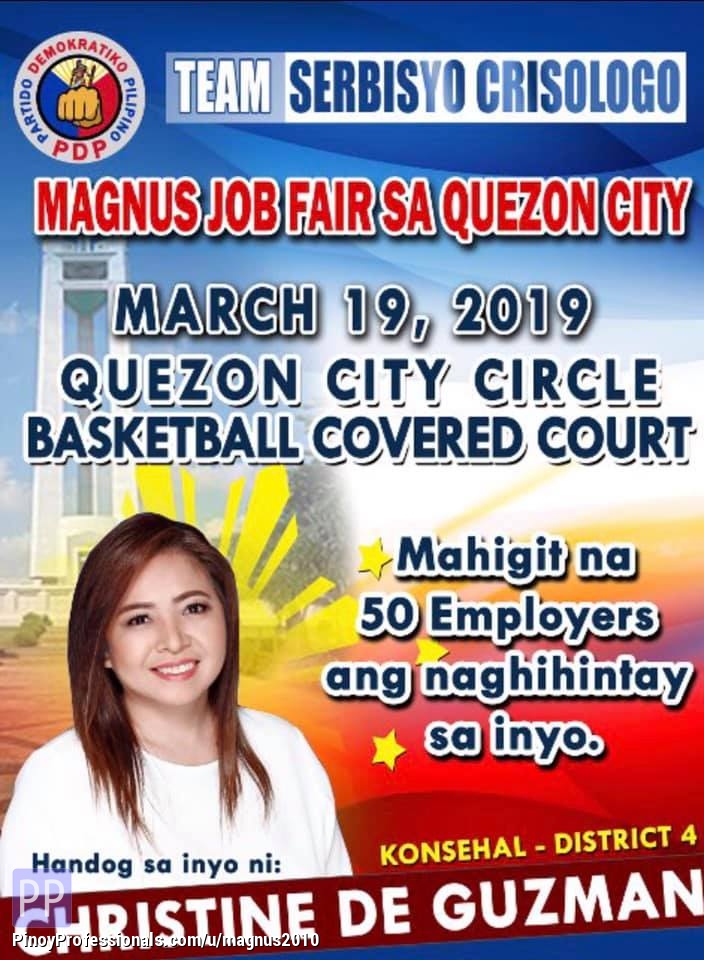 Administrative Clerical - Magnus 9th year Anniversary Job Fair on March 19, 2019