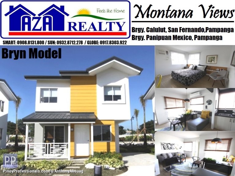 House for Sale - Php 30,949/Month 2BR Bryn Montana Views San Fernando Pampanga