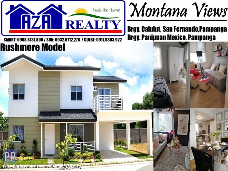 House for Sale - Php 51,630/Month 4BR Rushmore Model Montana Views San Fernando Pampanga
