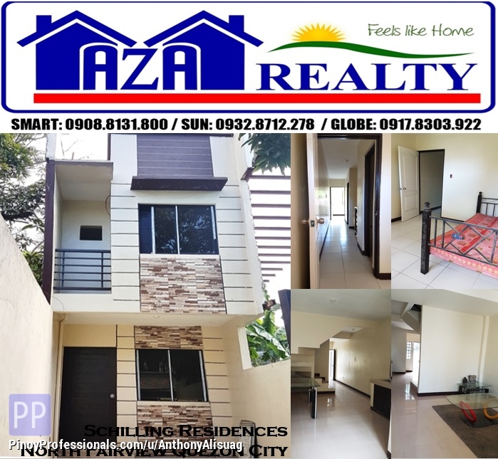 House for Sale - Ready For Occupancy 3BR Townhouse Schilling Residence North Fairview Quezon City
