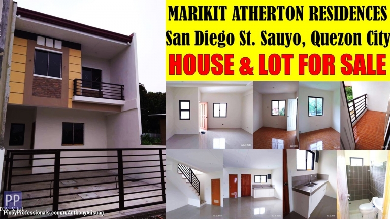 House for Sale - Marikit 3BR Atherton Residences Sauyo Quezon City
