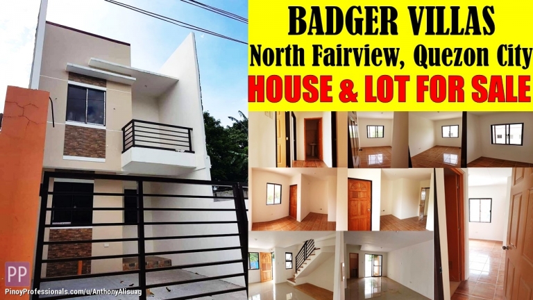 House for Sale - 3BR Townhouse Badger Villas North Fairview Quezon City