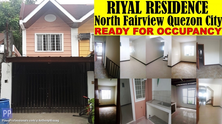 House for Sale - 2BR Townhouse Riyal Residences North Fairview Quezon City