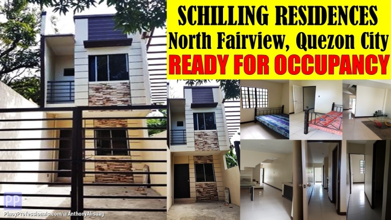 House for Sale - 3BR Townhouse Schilling Residences North Fairview Quezon City