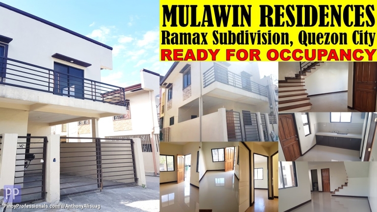 House for Sale - 3BR Single Attached Mulawin Residences Diliman Quezon City