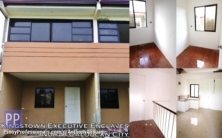 House for Sale - Php 21,087/Month 30sqm. 3BR Towhouse Kingstown Executive Enclaves Caloocan City