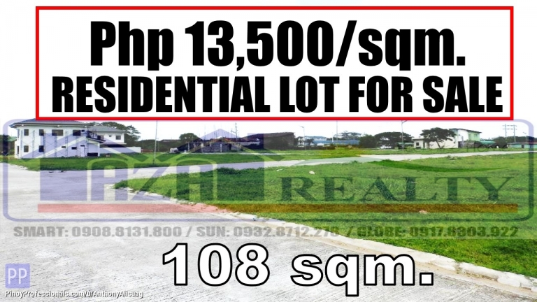 Land for Sale - Oro Villas 2 Vacant Lot For Sale 108sqm. Bocaue Bulacan