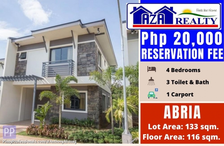 House for Sale - 4 Bedrooms Abria Single Attached Alegria Residences Marilao Bulacan