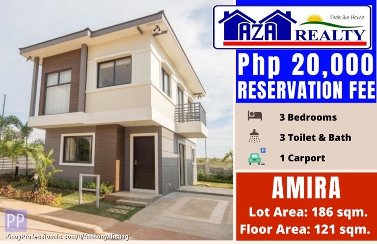 House for Sale - 3 Bedrooms Amira Single Detached Alegria Residences Marilao Bulacan
