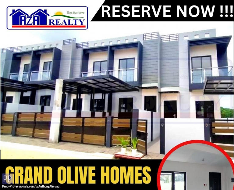 House for Sale - Grand Olive Homes 2BR Townhouse in San Jose Del Monte Bulacan