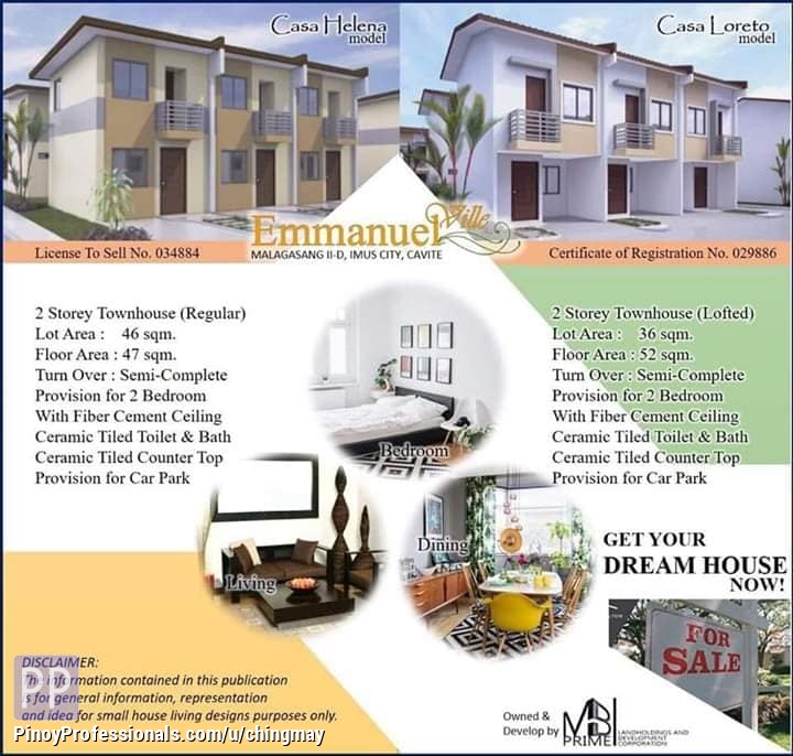 House for Sale - EMMANUEL MALAGASANG 2D TOWNHOUSE