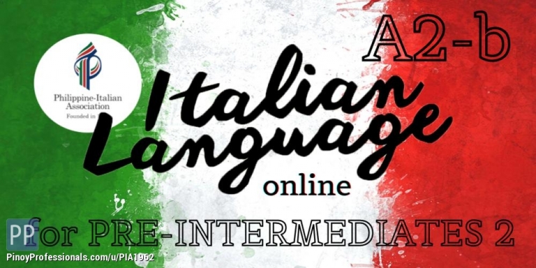 Education - Online Italian Course Pre Intermediate 2 A2b starting Feb 13