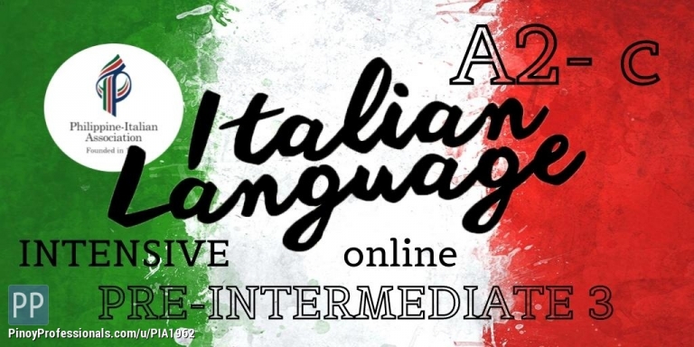 Education - Italian Language Class for Pre-Intermediate 3 (A2-c)