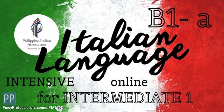 Education - Italian Language Class for Intermediates 1 (B1-a)