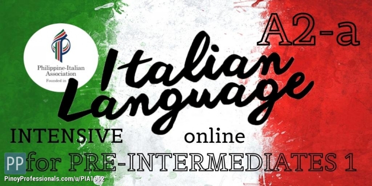 Education - Italian Language Class for Pre-Intermediates 1 (A2-a)