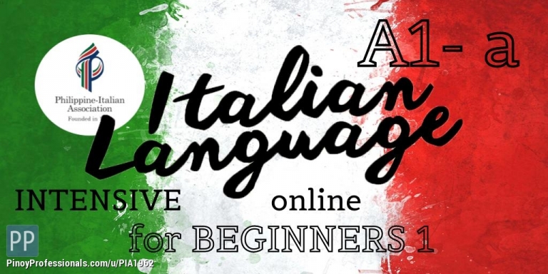 Education - Italian Language Class for Beginners 1 (A1-a) [June 08- July 11]