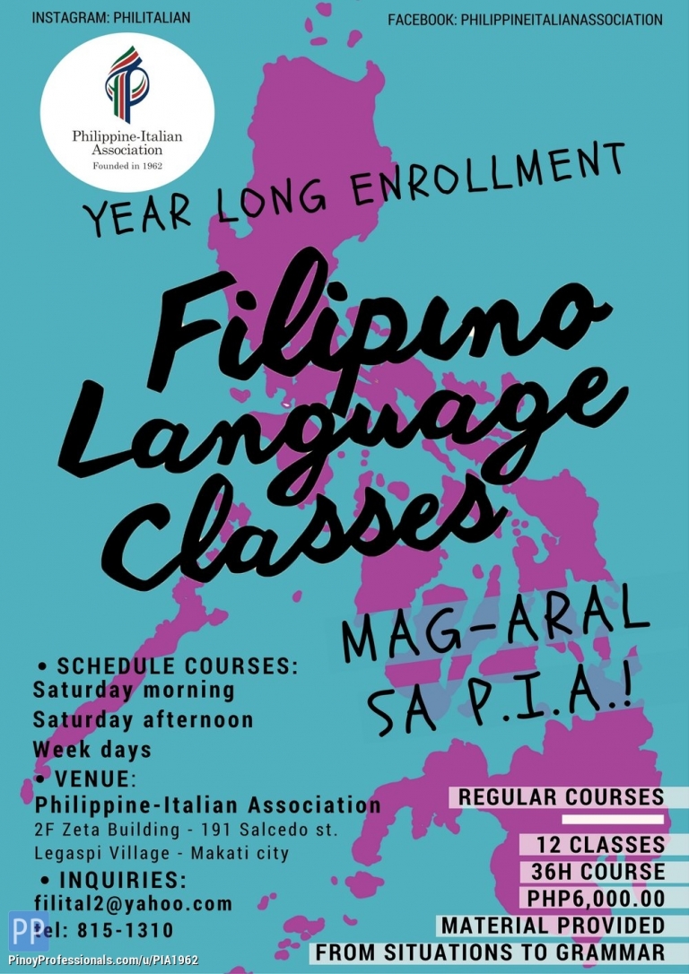 Education - Filipino Language Class for Beginners 2 [June 18]