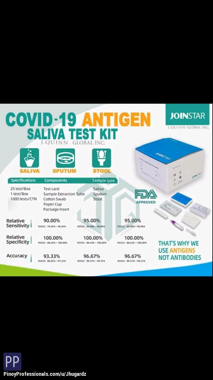Health and Medical Services - COVID 19 Antigen-COVID 19 Saliva Test Kit for Sale