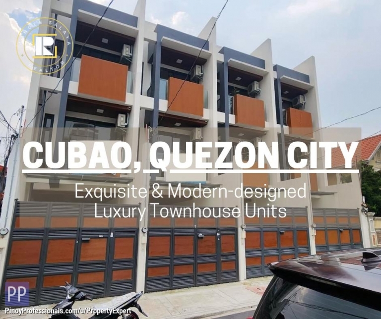 House for Sale - 3-Bedrooms 3-Storey Modern-designed Townhouse in Cubao QC