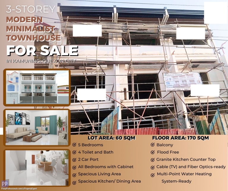 House for Sale - Affordable Townhouse in Kamuning QC near Cubao, New Manila, and Tomas Morato