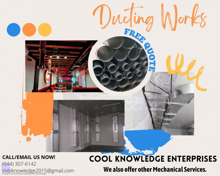 Engineers - CKE Bulacan -- Ducting Works: We Do Installation and Supply