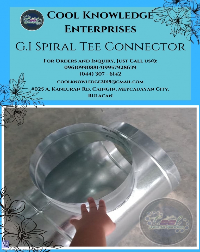 Engineers - Works/CKE Bulacan - Spiral Tee Connector ** Supplies/Installations