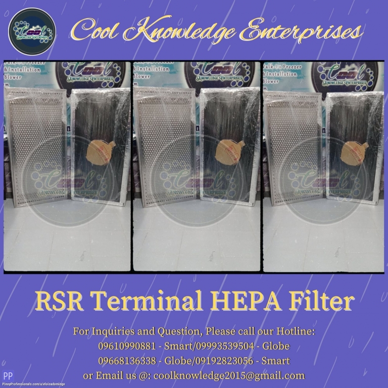 Engineers - RSR HEPA Terminal Filter San Ildefonso Bulacan