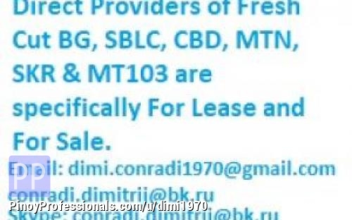 Business and Industrial - Direct Providers of Fresh Cut BG, SBLC and MTN
