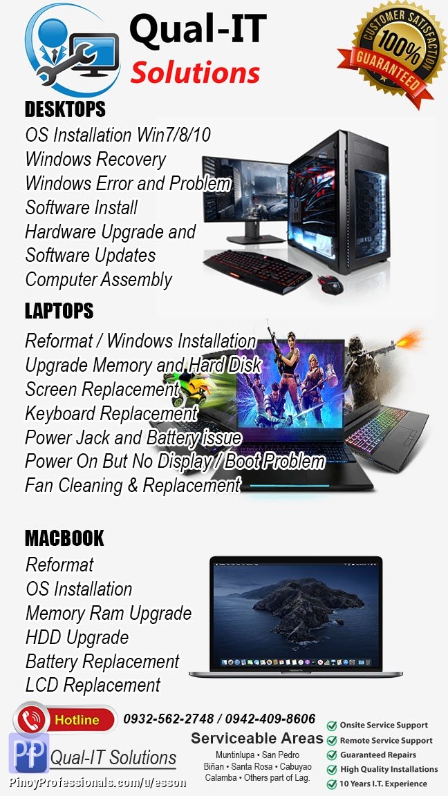 Computer Professionals - PC / Laptop Repair in Laguna (Santa Rosa City)