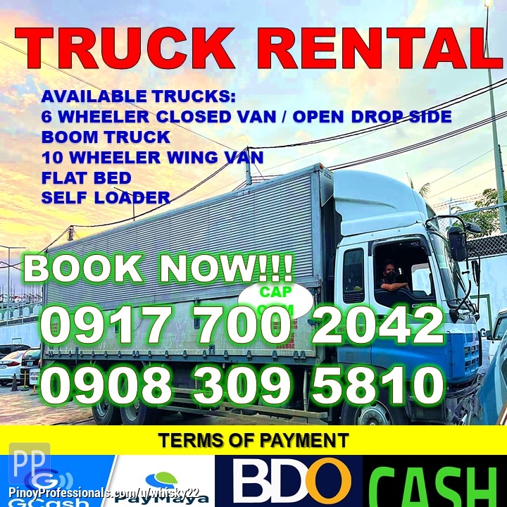 Moving Services - truck for rent 10wheeler