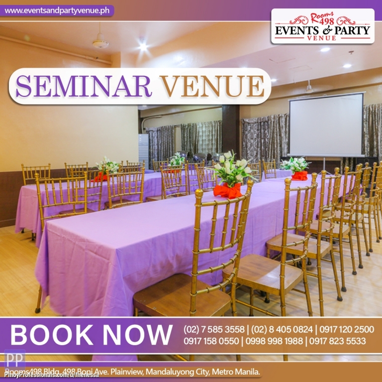 Event Planners - Rooms498 Seminar venue