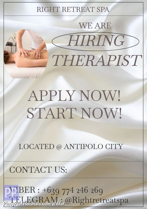 Beauty and Spas - Were Hiring Massage Therapist . Female only Incall