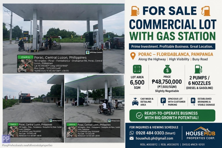 Office and Commercial Real Estate - FOR SALE: Commercial Lot with Gas Station