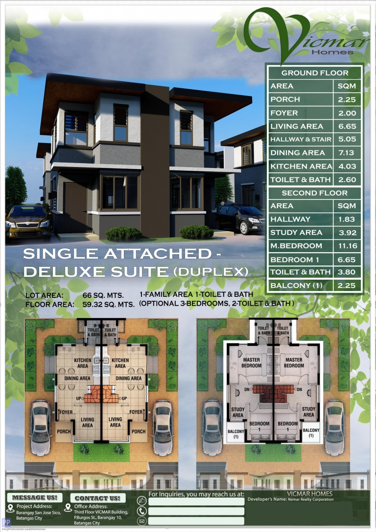 House for Sale - PRE-SELLING Single Attached Duplex (Deluxe)