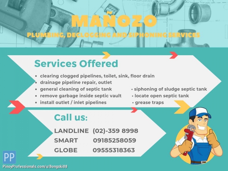 Specialty Services - Declogging and Plumbing Services in Manila